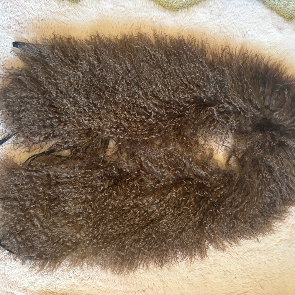 Brown Mongolian Fur Vest